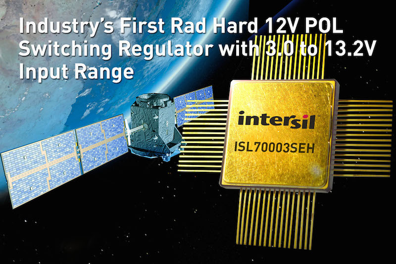 Intersil claims first rad-hard 12V-in PoL switching regulator